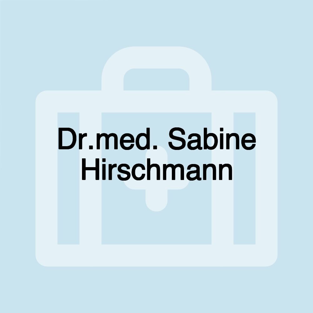 Dr.med. Sabine Hirschmann