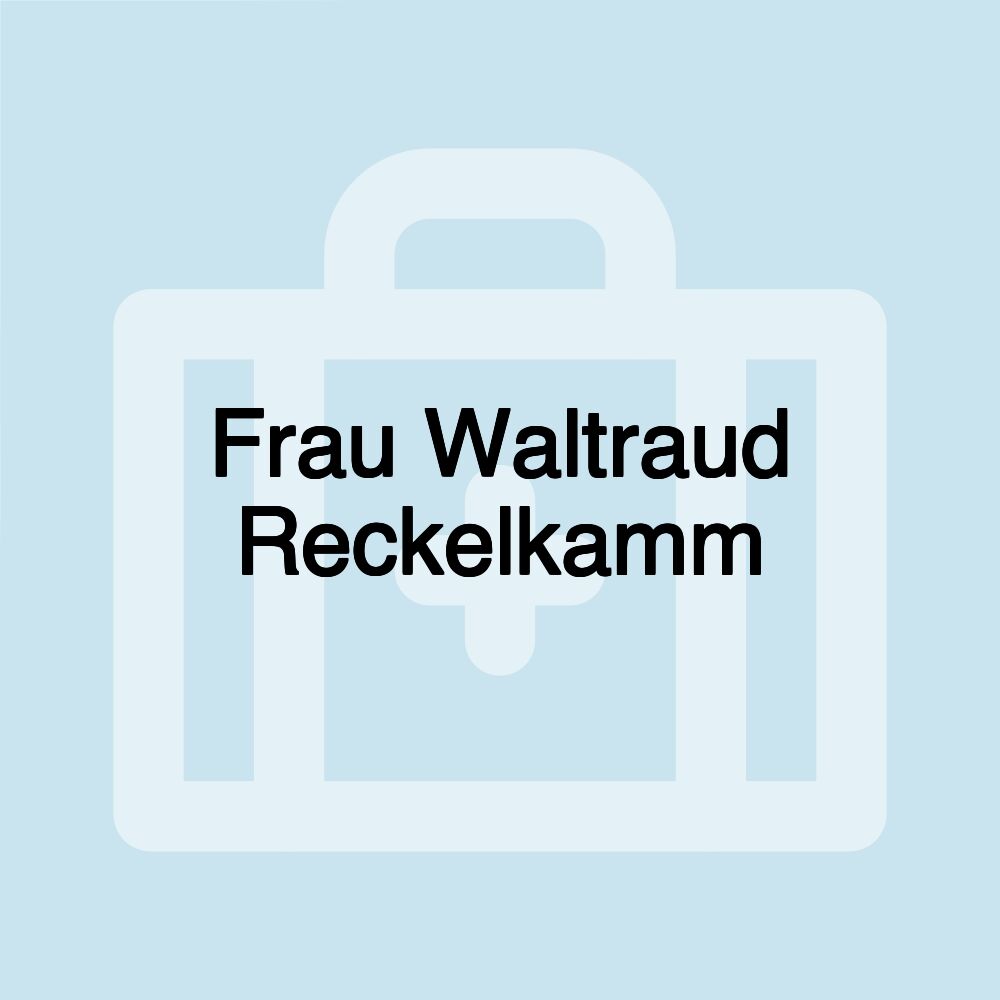 Frau Waltraud Reckelkamm