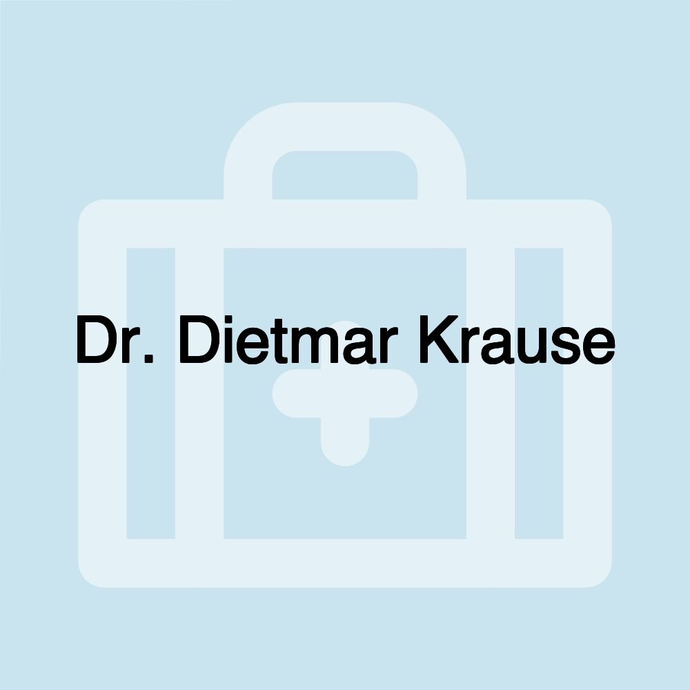 Dr. Dietmar Krause