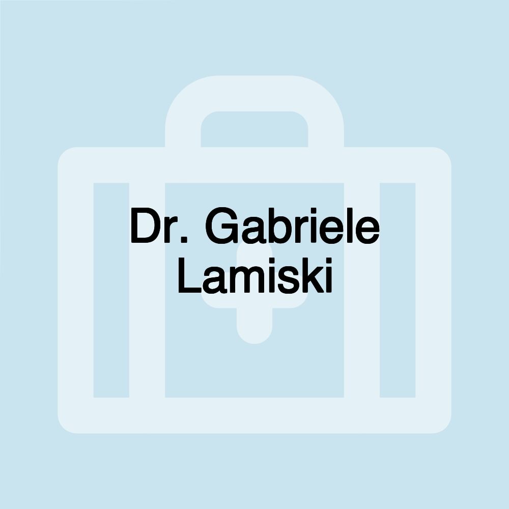 Dr. Gabriele Lamiski