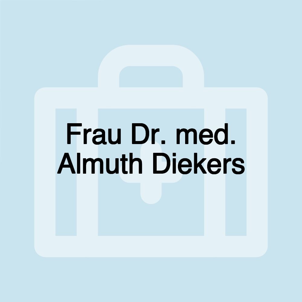 Frau Dr. med. Almuth Diekers