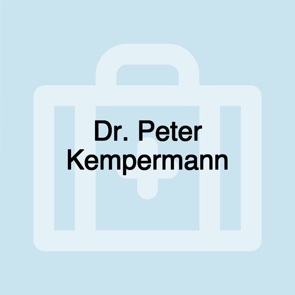 Dr. Peter Kempermann