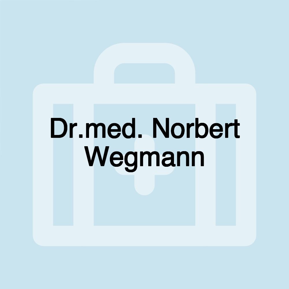 Dr.med. Norbert Wegmann