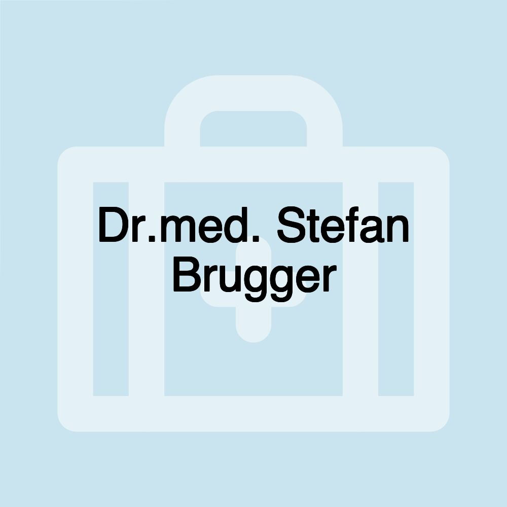 Dr.med. Stefan Brugger
