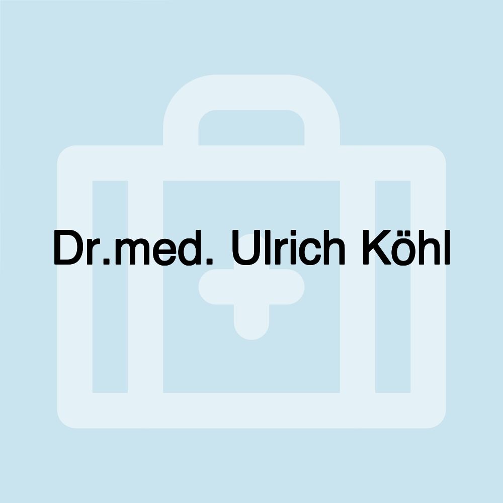 Dr.med. Ulrich Köhl