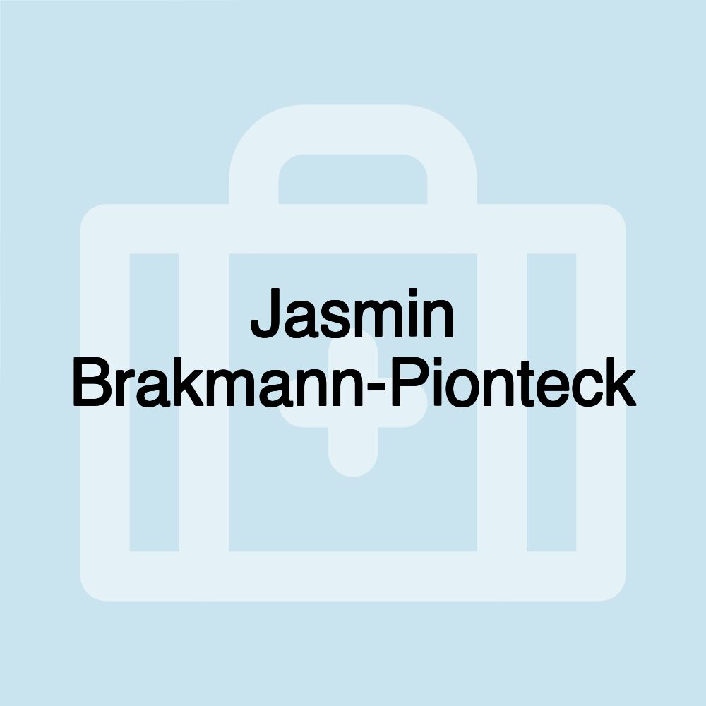Jasmin Brakmann-Pionteck