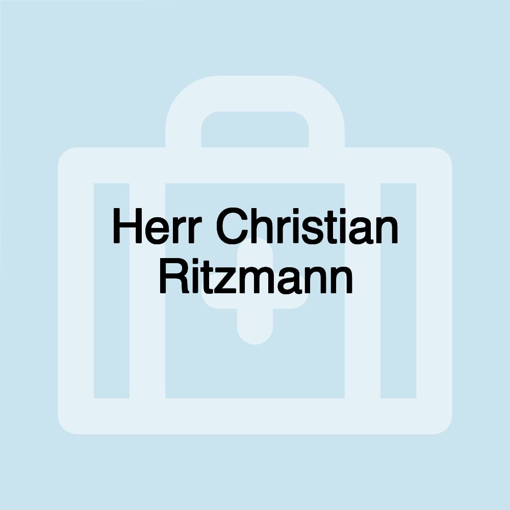 Herr Christian Ritzmann
