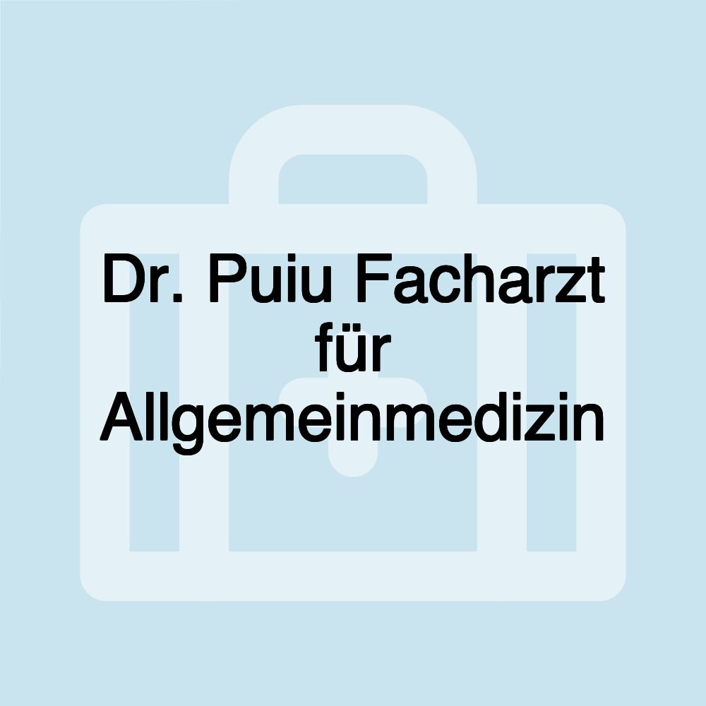 Dr. Puiu Facharzt für Allgemeinmedizin