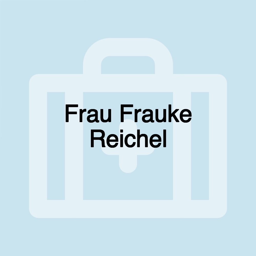 Frau Frauke Reichel
