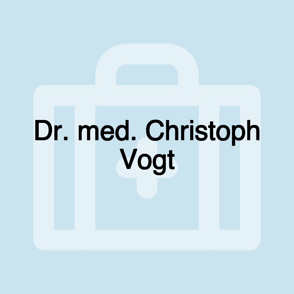 Dr. med. Christoph Vogt
