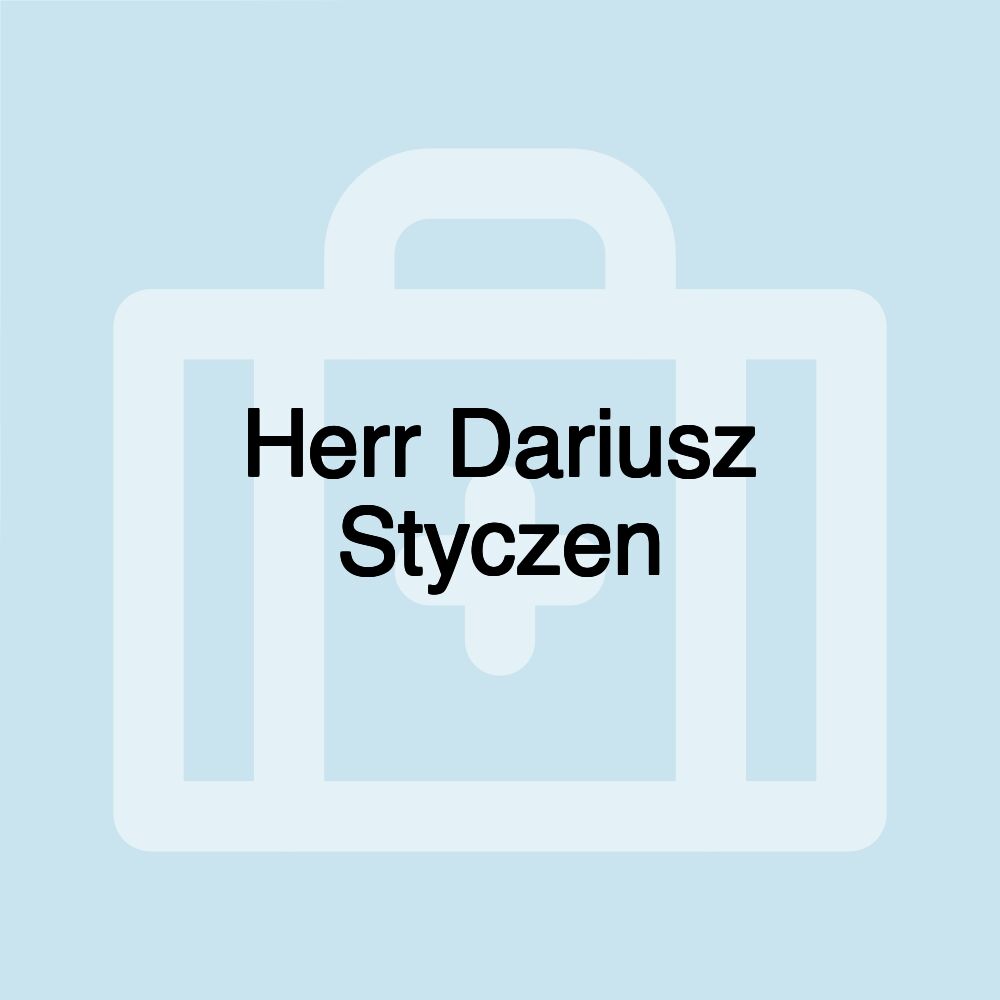 Herr Dariusz Styczen