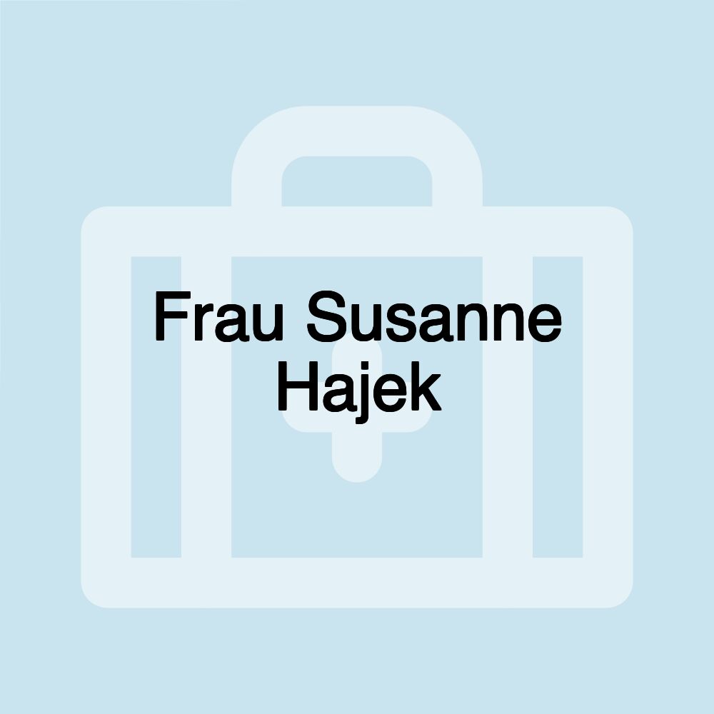 Frau Susanne Hajek