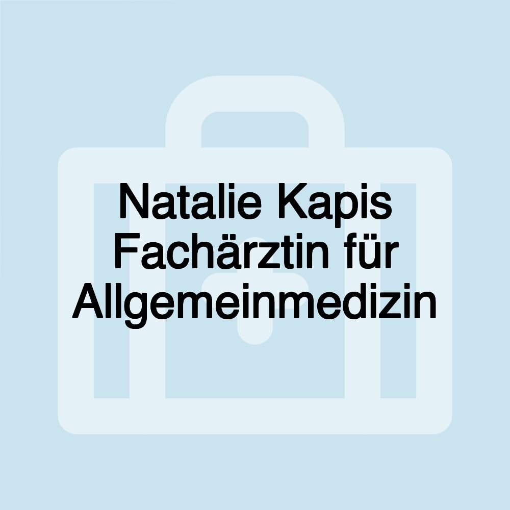 Natalie Kapis Fachärztin für Allgemeinmedizin