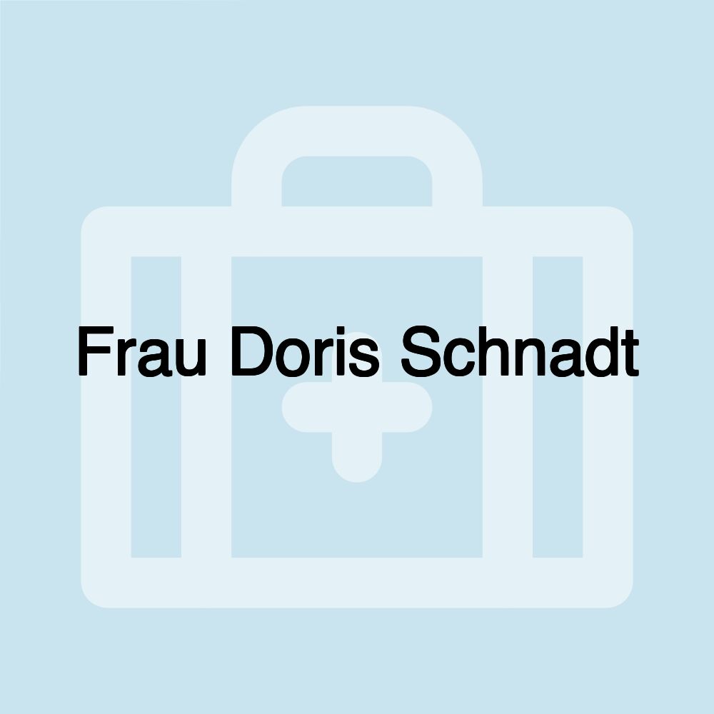 Frau Doris Schnadt
