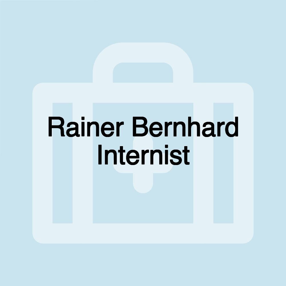 Rainer Bernhard Internist