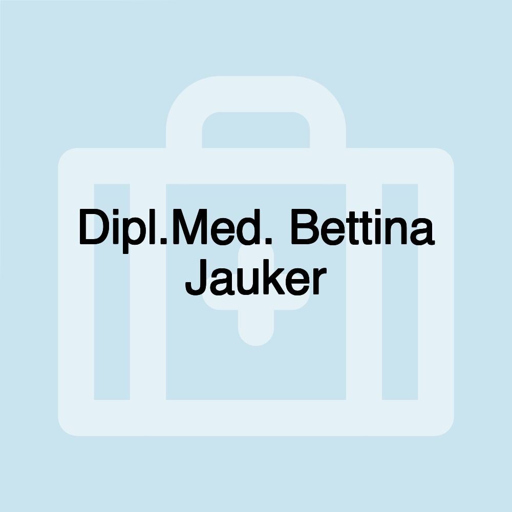 Dipl.Med. Bettina Jauker