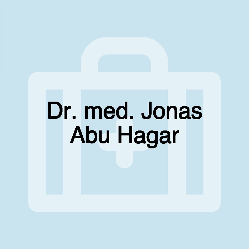 Dr. med. Jonas Abu Hagar