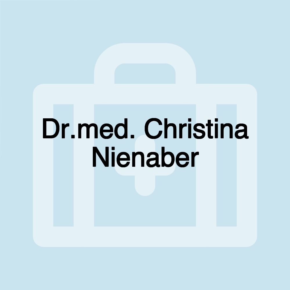 Dr.med. Christina Nienaber