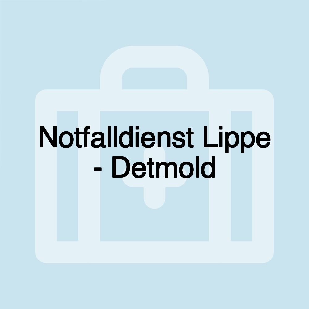 Notfalldienst Lippe - Detmold