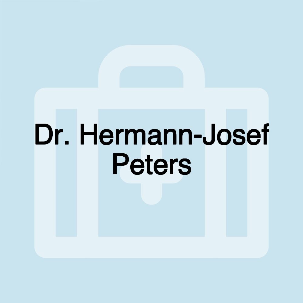 Dr. Hermann-Josef Peters
