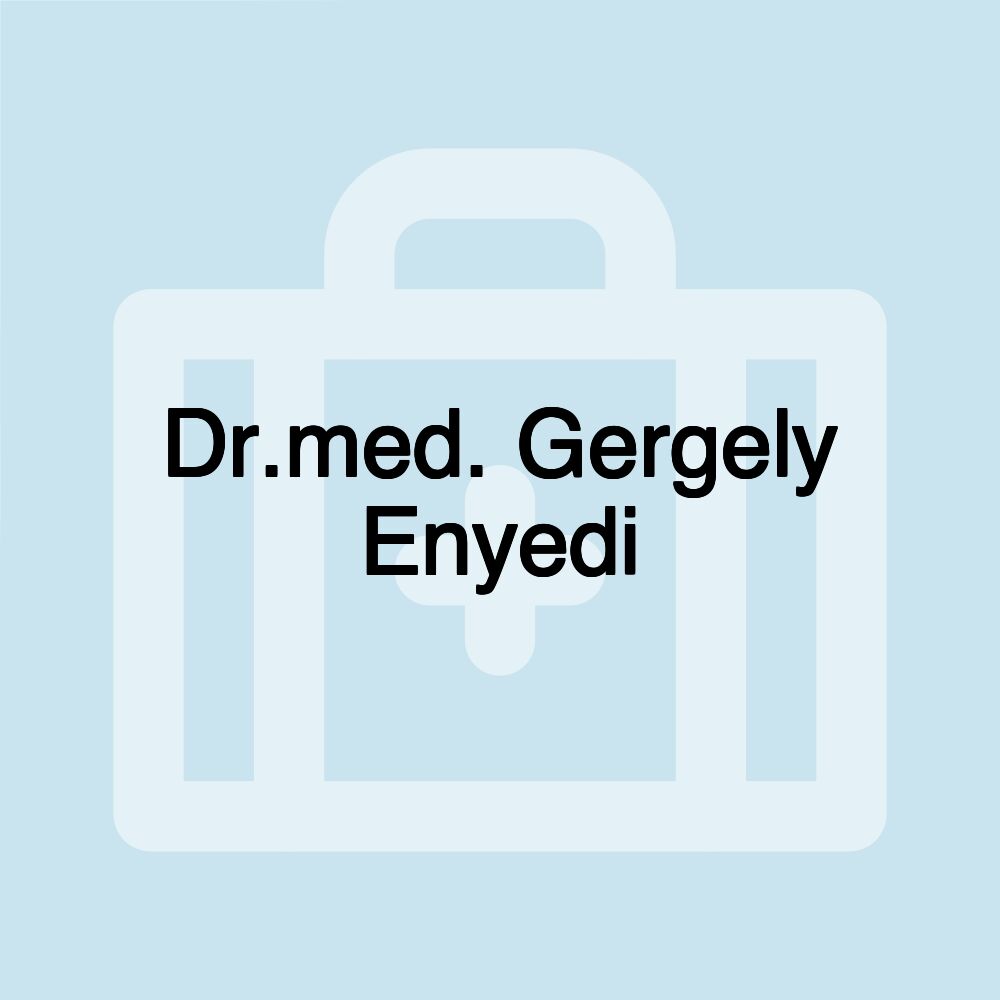 Dr.med. Gergely Enyedi