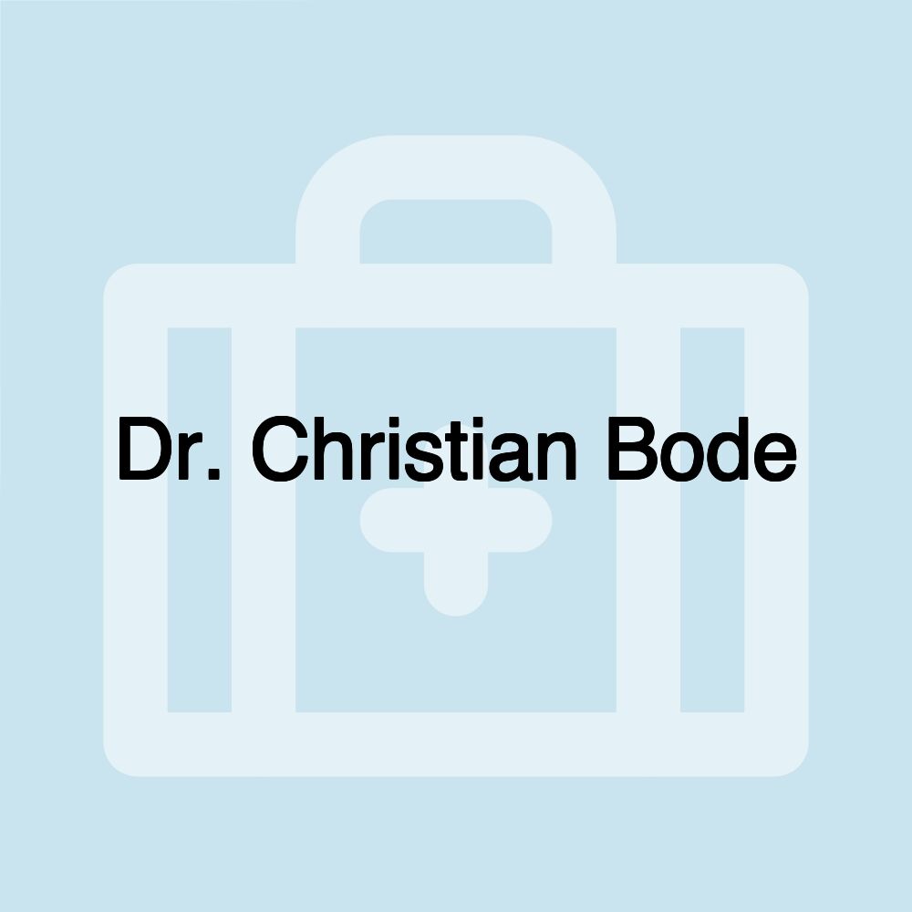 Dr. Christian Bode