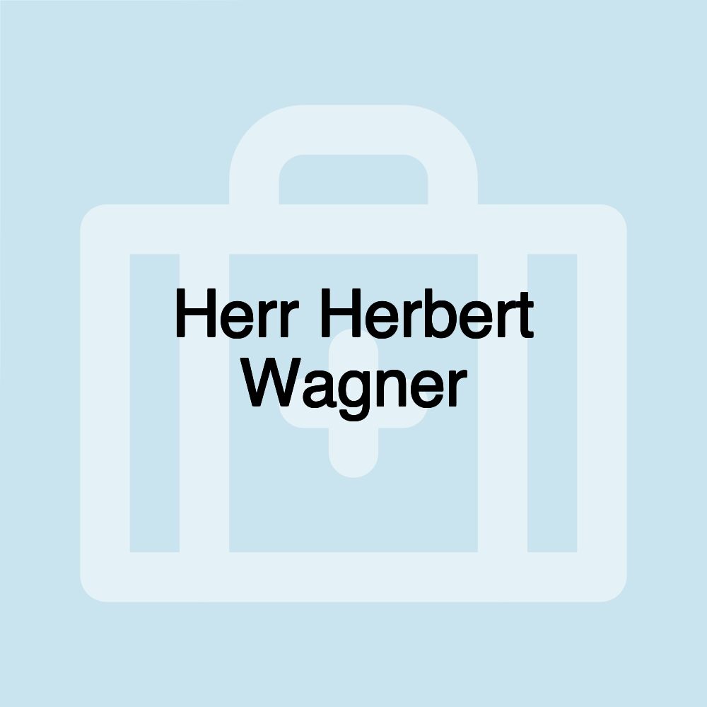 Herr Herbert Wagner