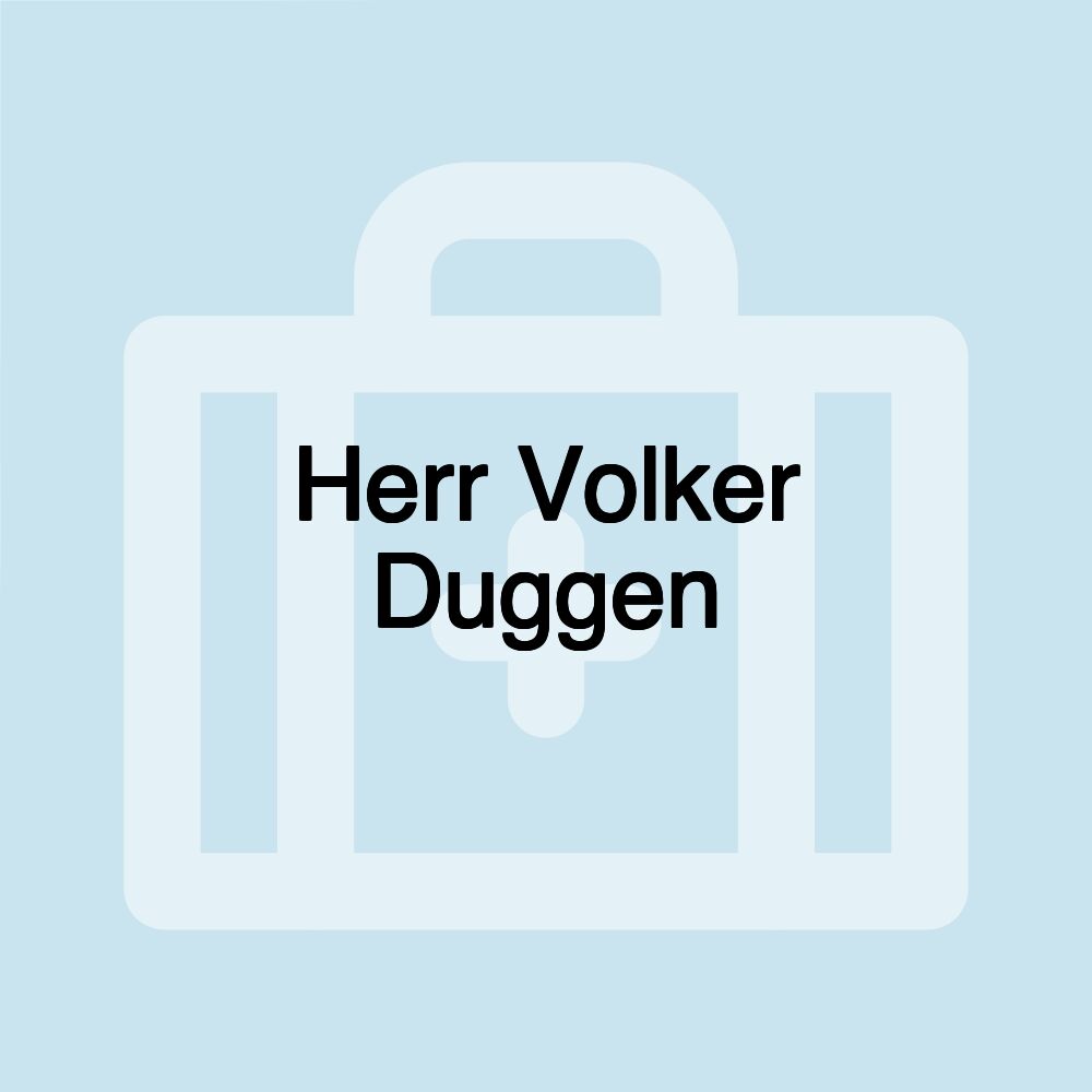 Herr Volker Duggen