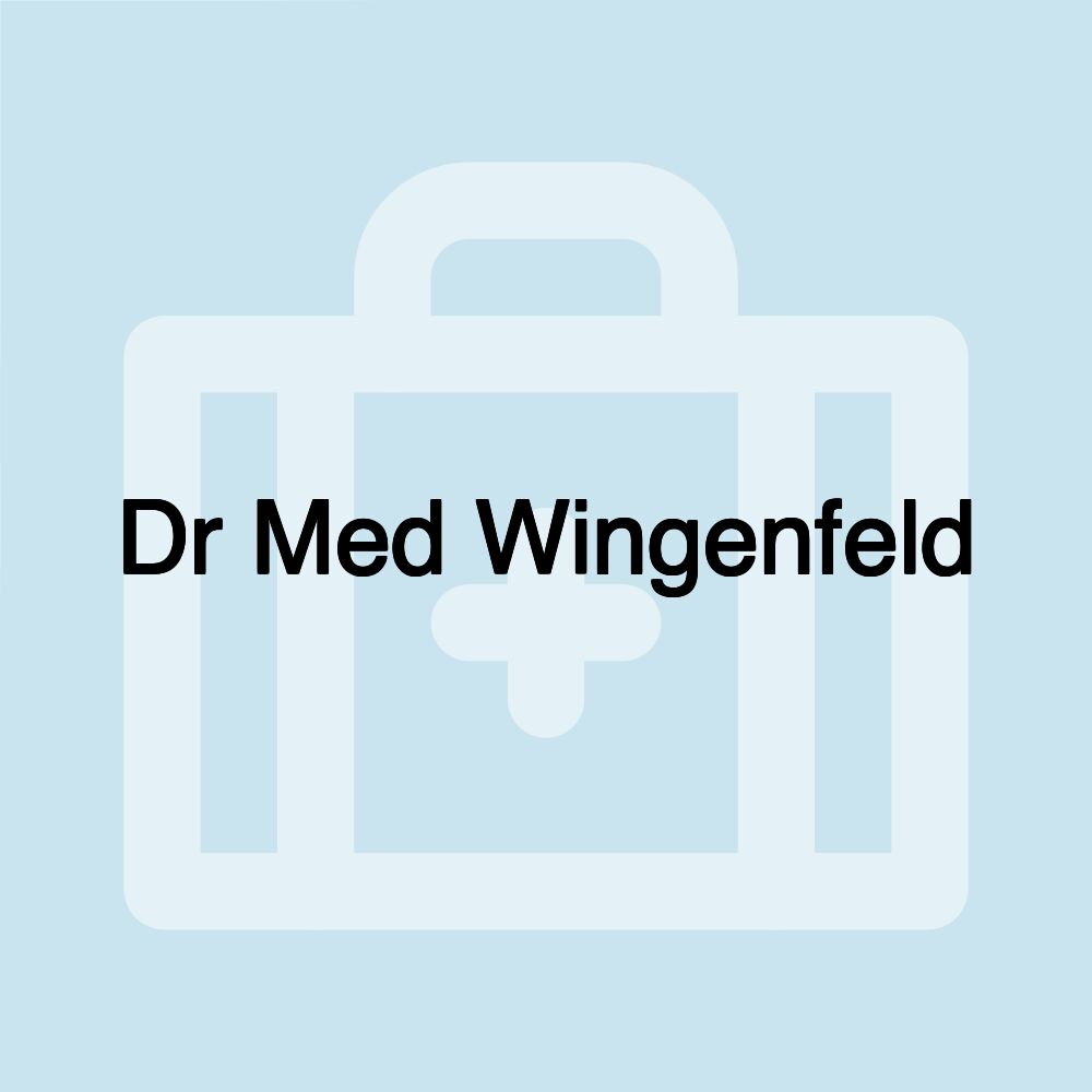 Dr Med Wingenfeld