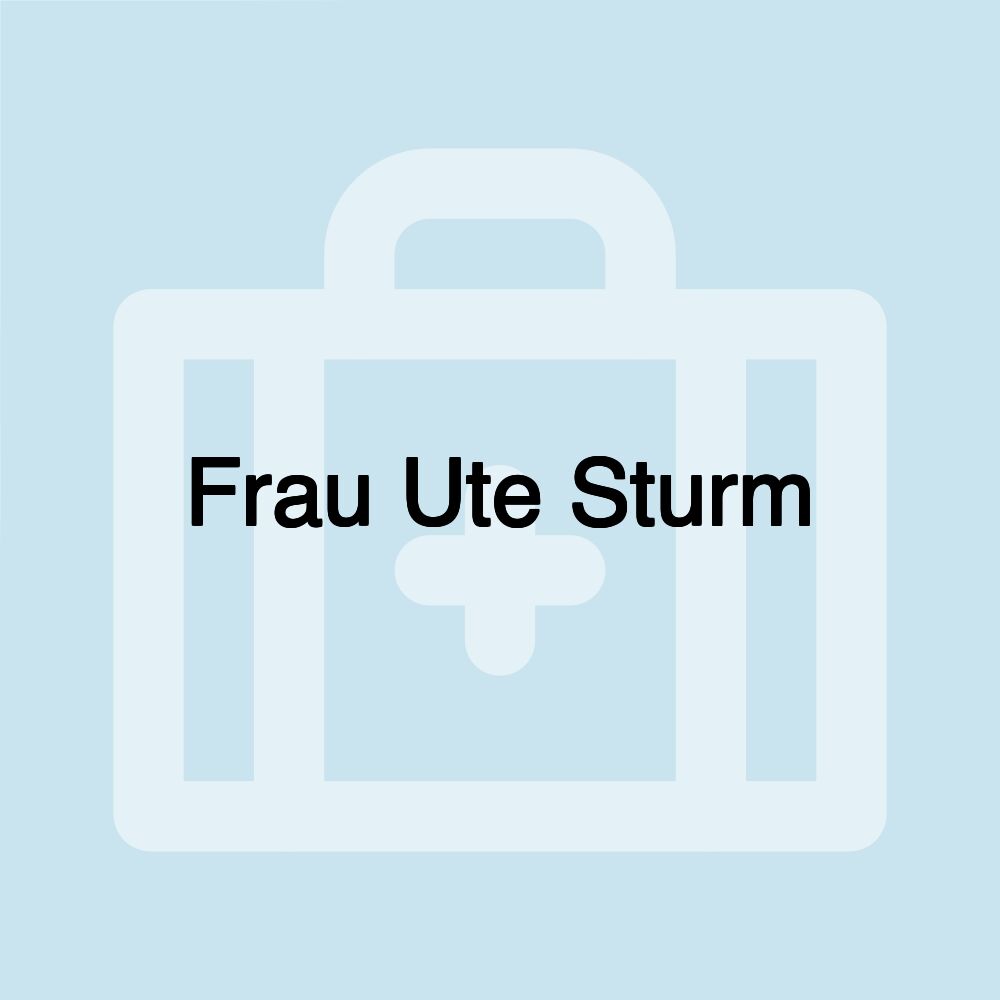 Frau Ute Sturm