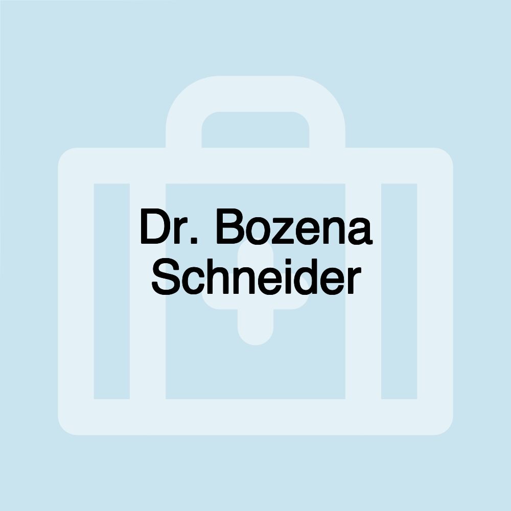 Dr. Bozena Schneider