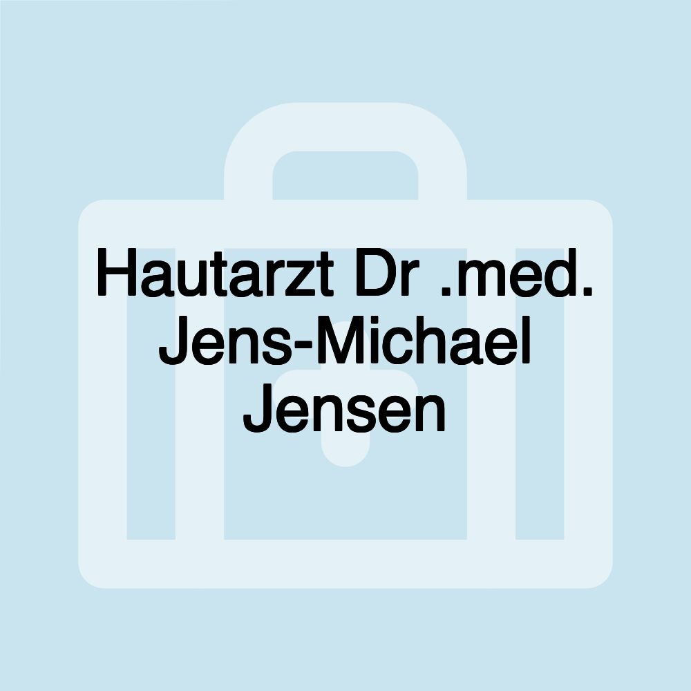 Hautarzt Dr .med. Jens-Michael Jensen