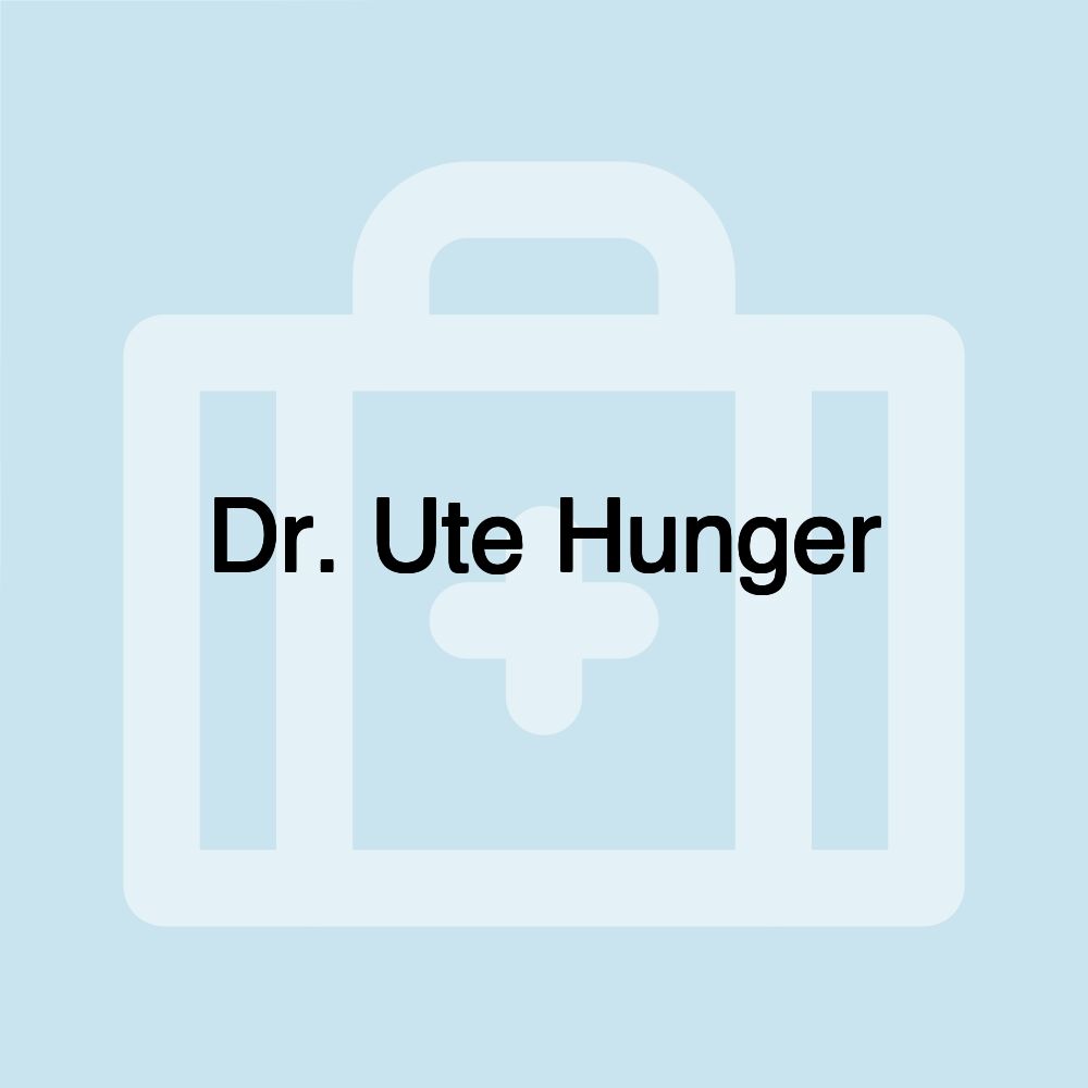 Dr. Ute Hunger