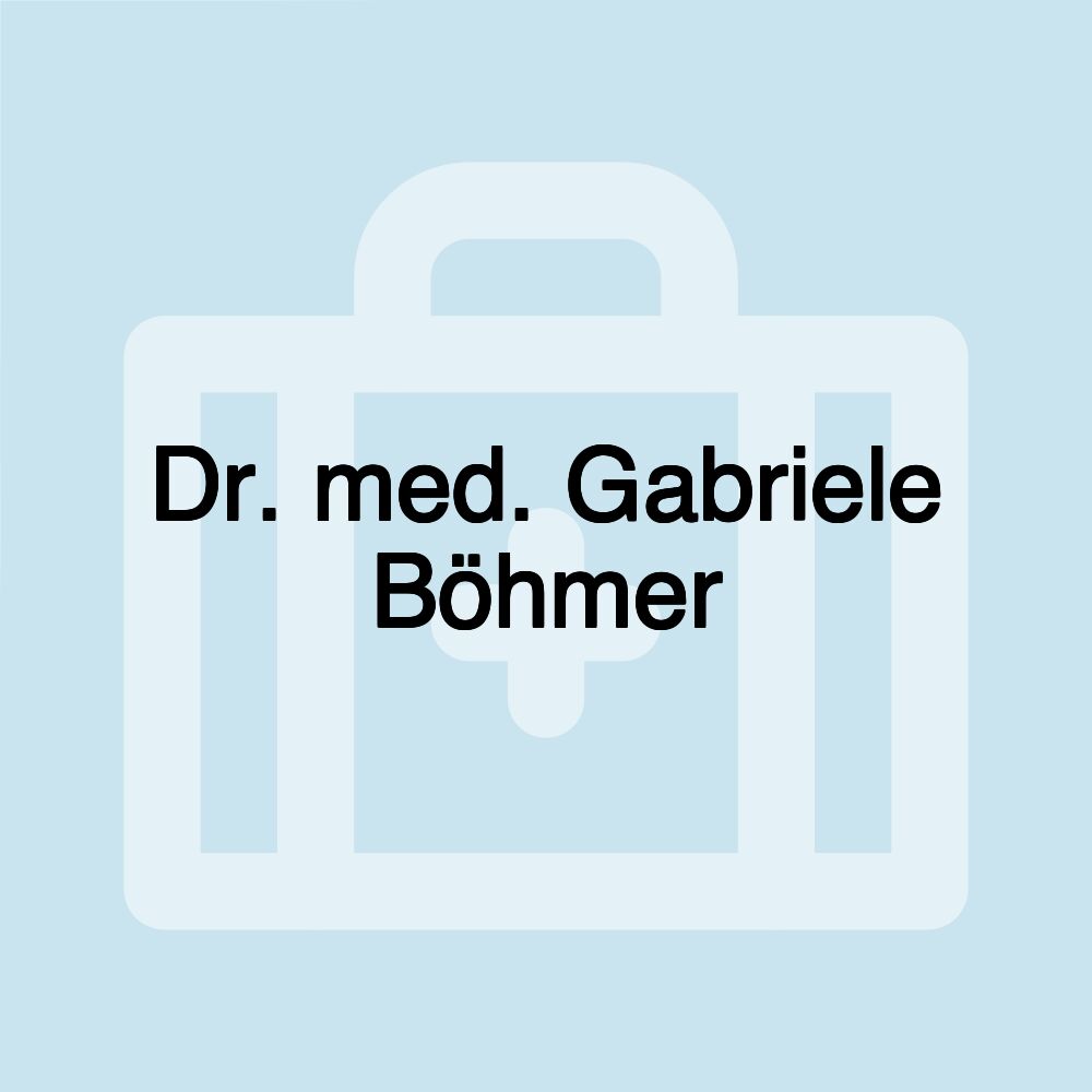 Dr. med. Gabriele Böhmer