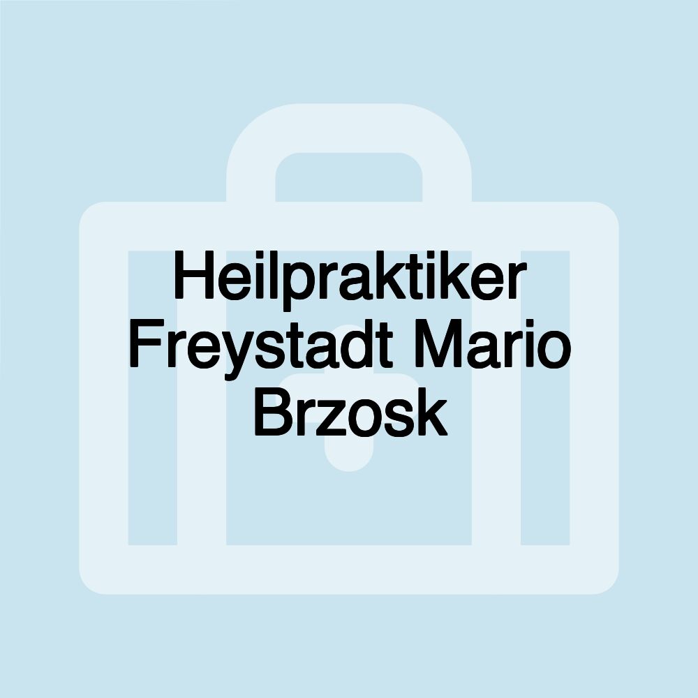 Heilpraktiker Freystadt Mario Brzosk