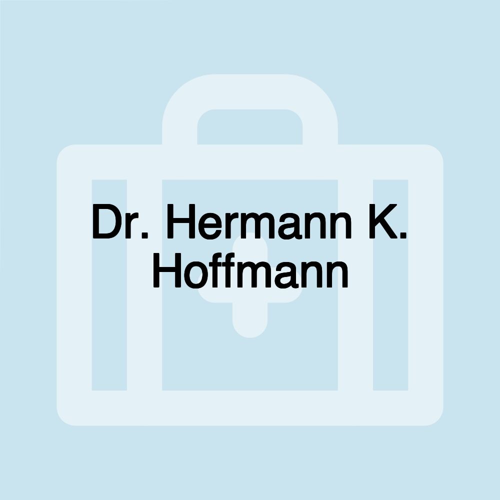 Dr. Hermann K. Hoffmann