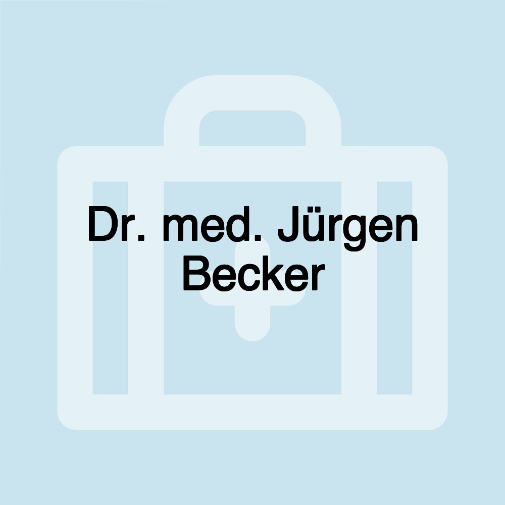 Dr. med. Jürgen Becker