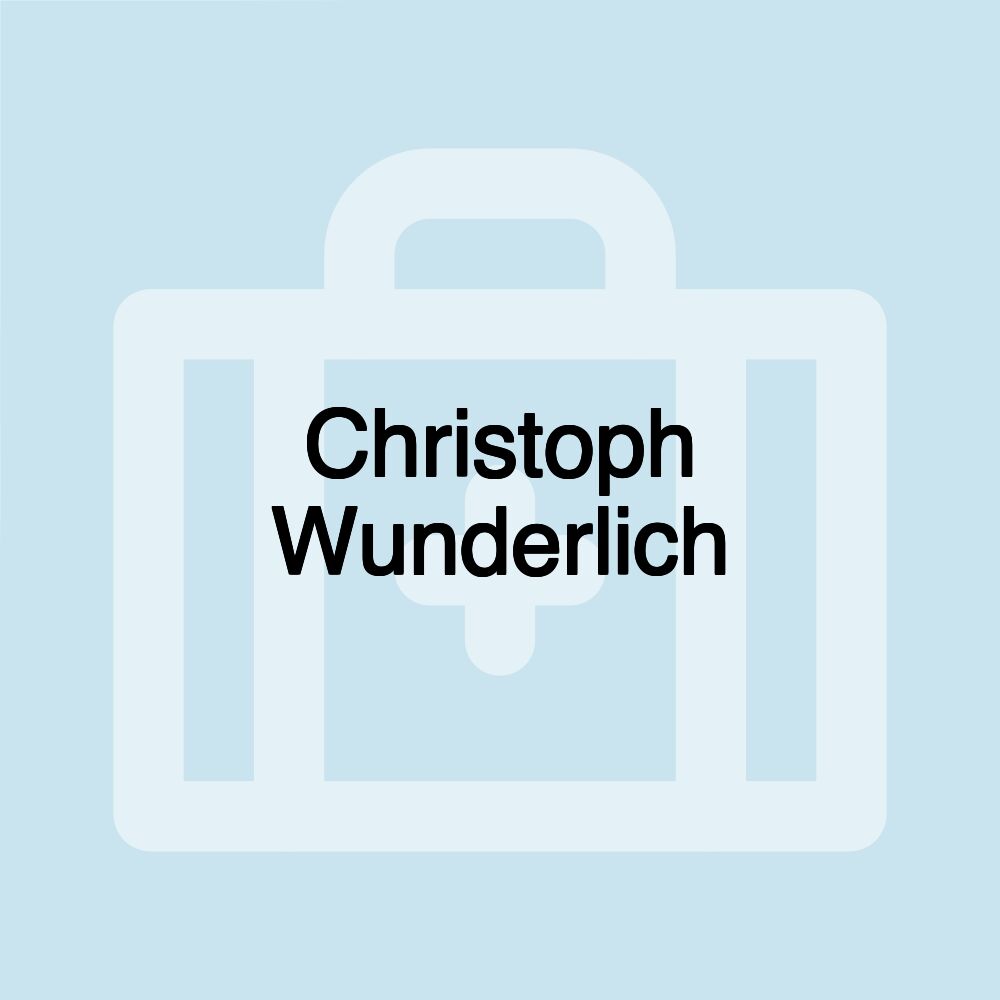 Christoph Wunderlich