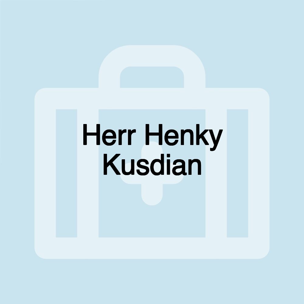 Herr Henky Kusdian