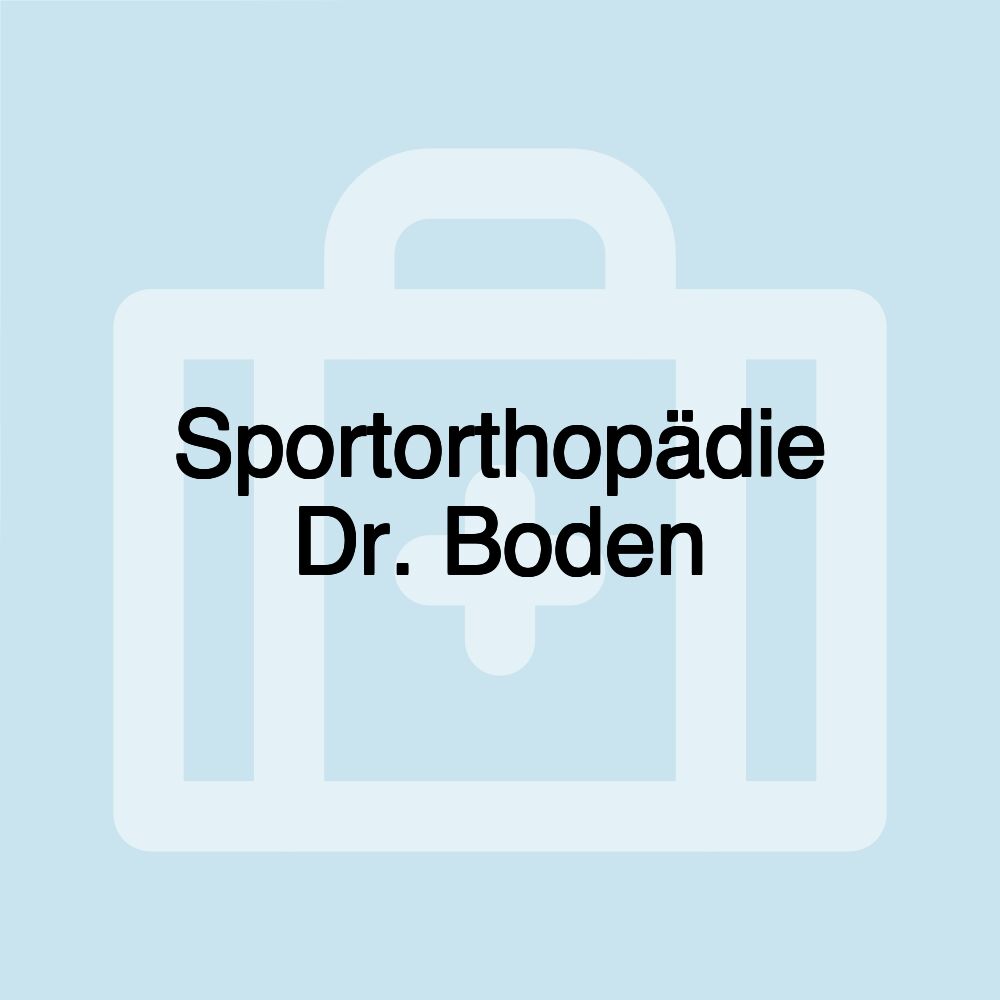 Sportorthopädie Dr. Boden
