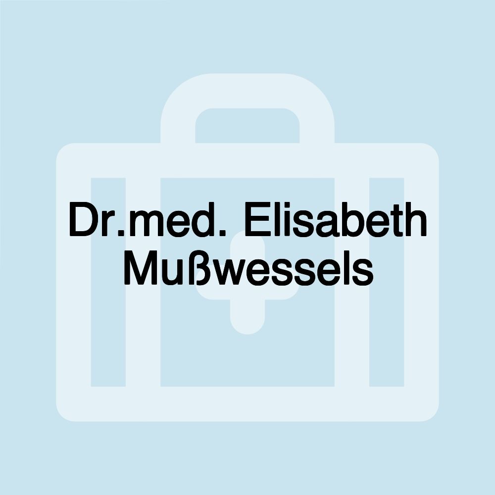 Dr.med. Elisabeth Mußwessels