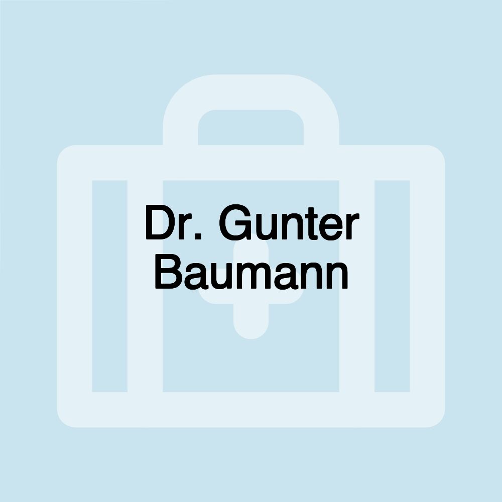 Dr. Gunter Baumann