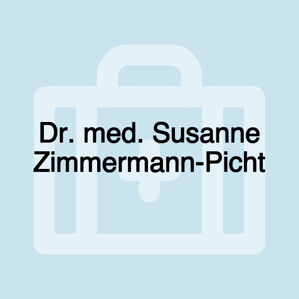 Dr. med. Susanne Zimmermann-Picht