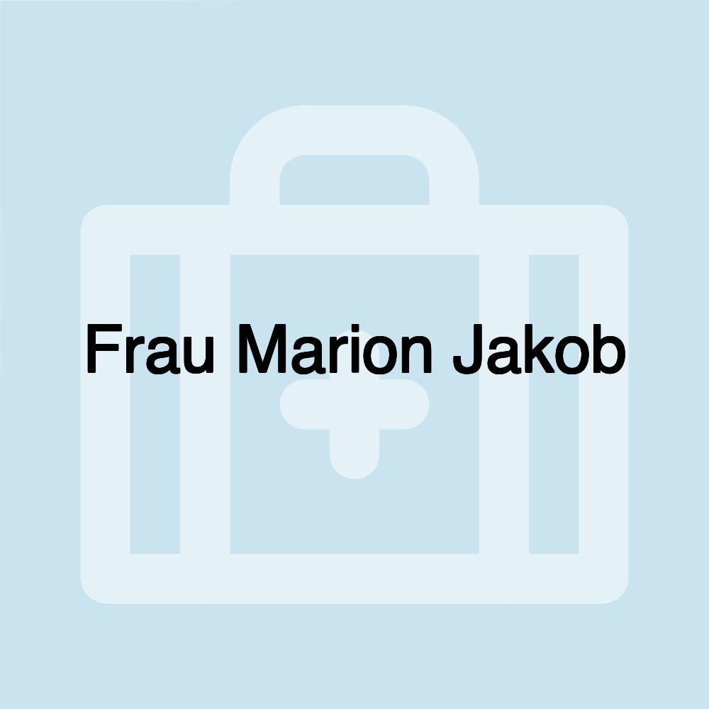 Frau Marion Jakob