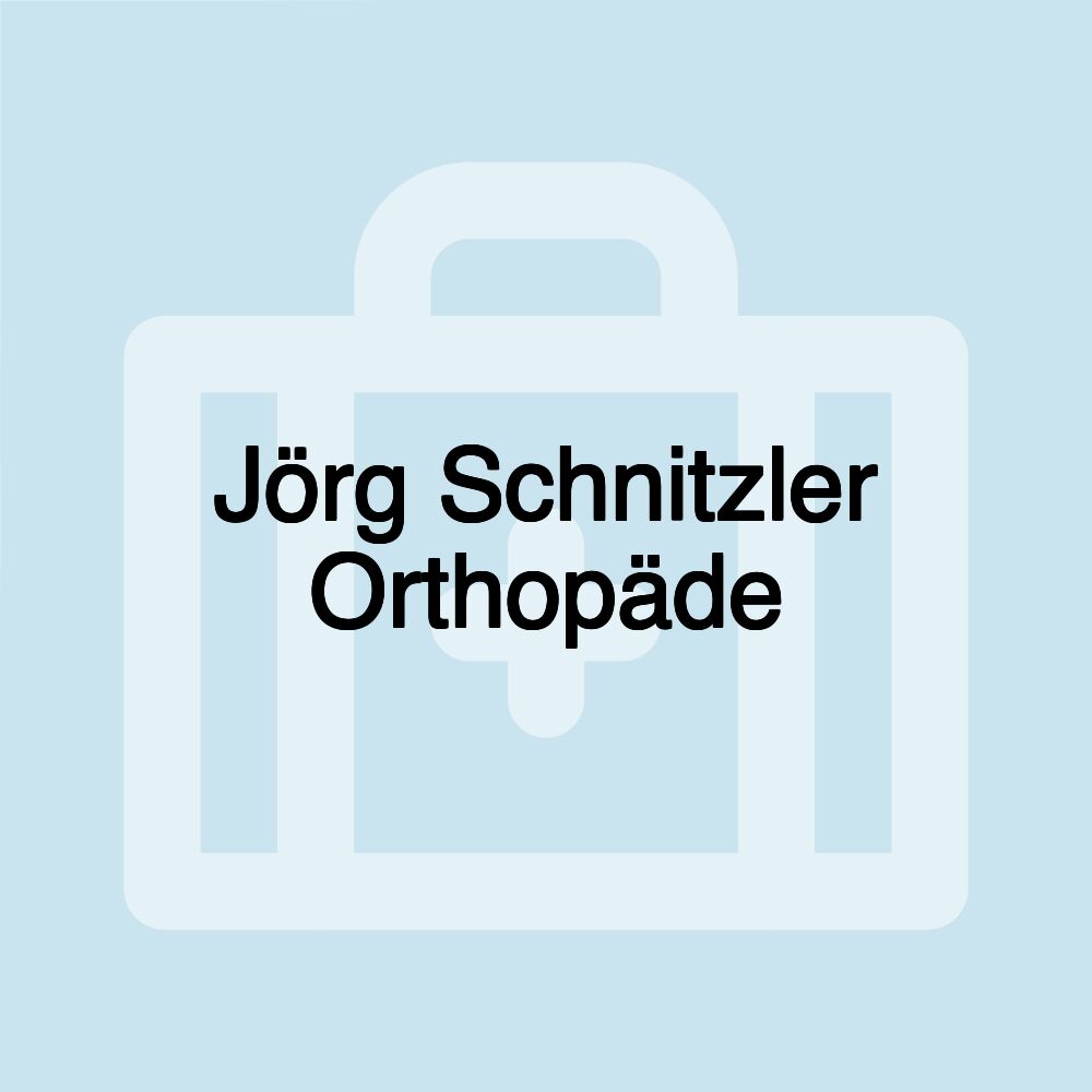 Jörg Schnitzler Orthopäde