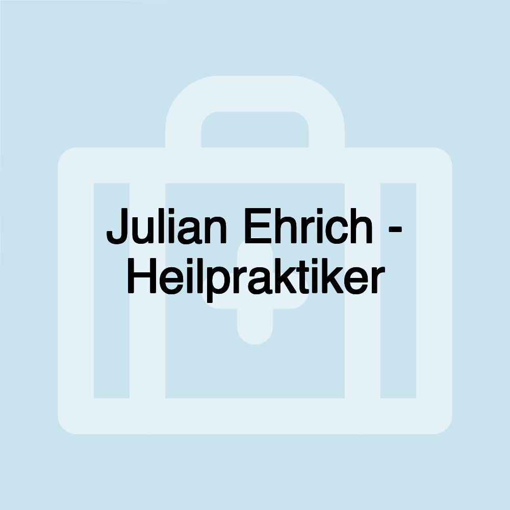 Julian Ehrich - Heilpraktiker