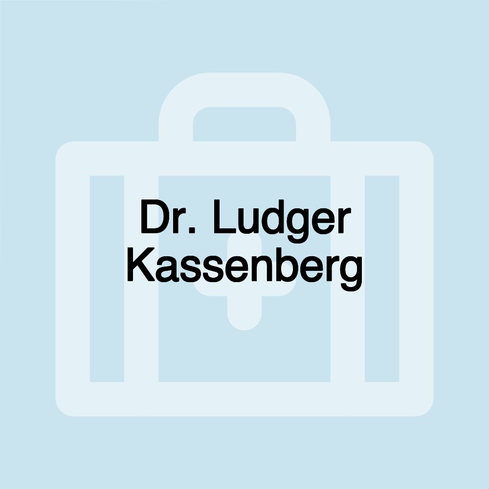 Dr. Ludger Kassenberg