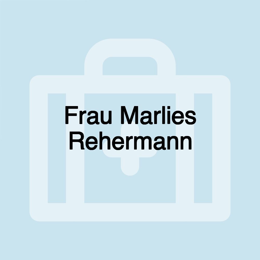 Frau Marlies Rehermann
