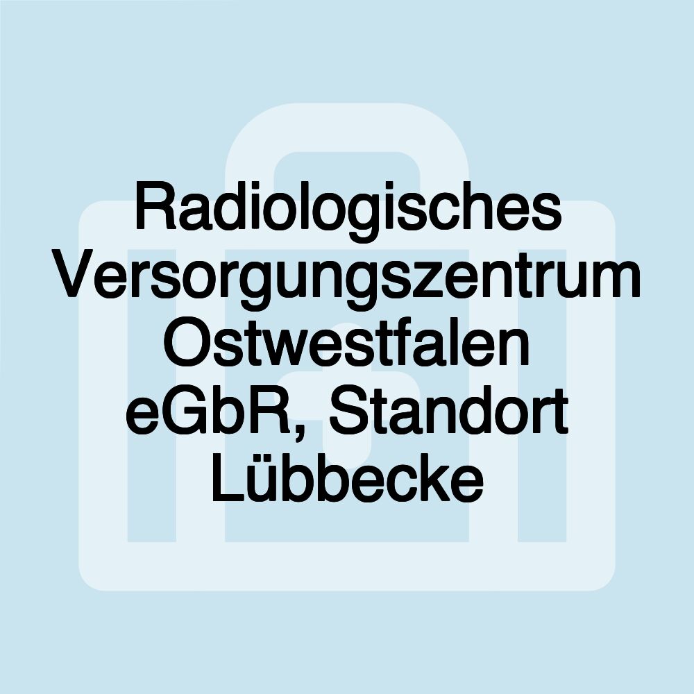 Radiologisches Versorgungszentrum Ostwestfalen eGbR, Standort Lübbecke