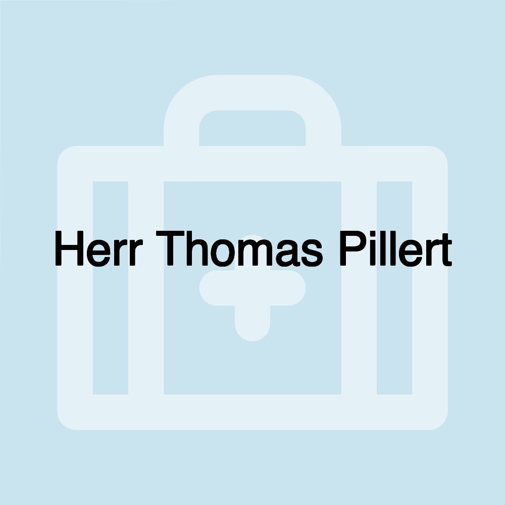 Herr Thomas Pillert